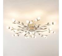 Plafoniera LED Lindby Bolonia, bronzo/bianco, Ø 80 cm LINDBY