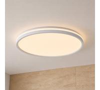 Plafoniera LED Lindby Edmund, bianca, Ø 39 cm, CCT, IP44 LINDBY