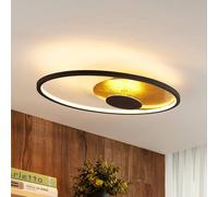 Plafoniera LED Lindby Feival, 61 cm, ruggine/oro, dimmerabile LINDBY