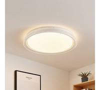 Plafoniera LED Lindby Sleya Ø 50 cm, bianco, CCT, dimmerabile LINDBY