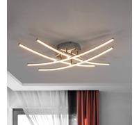 Lindby Plafoniera LED (Moderno) colore Argento, in Metallo ad es. Cucina lampadina inclusa lampada plafoniera