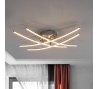 Lindby Plafoniera LED (Moderno) colore Argento, in Metallo ad es. Cucina lampadina inclusa lampada plafoniera
