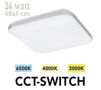 Plafoniera led moderna 18 24 W puntini trasparente tecnologia CCT 3 diensioni [EEK: E]