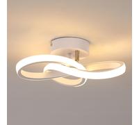 Plafoniera LED Moderna, 22W 2500LM Lampadario LED Soffitto Bianco Caldo 3000K, P