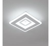 Plafoniera LED Moderna 28W 3150LM Lampada da soffitto Quadrata in Acrilico 20CM