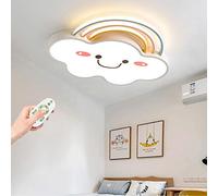 Plafoniera Led Moderna Camera Dei Bambini Luce Dimmerabile Telecomando Lampada Da Soffitto Creativa Nuvola Arcobaleno Decorazione Lampadario Illuminazione Ragazzi Ragazze Camera Letto Soggiorno Luci