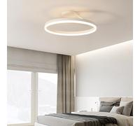 Plafoniera LED Moderna Illuminazione Efficace Dimmerabile Lampade a Sospensione Minimalista Scandinava Design Semplice E Lineare Stile Nordico Soggiorno Camera da Letto (Color : Bianca, Dimensione :