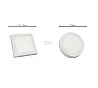 plafoniera led montaggio esterno a soffitto 6 12 18 24W tondo quadrata applique [EEK: A++]