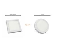 plafoniera led montaggio esterno a soffitto 6 12 18 24W tondo quadrata applique [EEK: A++]