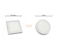 plafoniera led montaggio esterno a soffitto 6 12 18 24W tondo quadrata applique [EEK: A++]