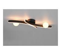 Plafoniera LED Napoli 3200lm 2300-4000K L70cm nero opaco Nero opaco