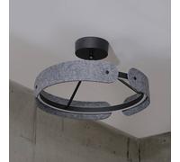 Plafoniera LED OSRAM Decor Curve Felt, grigio, feltro, 3.000 K Osram