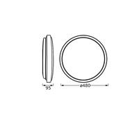 Plafoniera LED OSRAM ORBIS LONDON, bianco, Ø 48 cm, metallo Osram