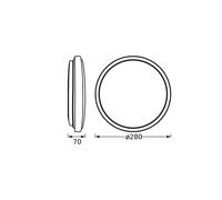 Plafoniera LED OSRAM ORBIS LONDON, nera, Ø 28 cm, metallo Osram