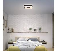 Plafoniera LED OSRAM ORBIS PIANA, nera, 38x38 cm, clickdim Osram