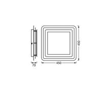 Plafoniera LED OSRAM ORBIS SPIRAL LAYER, bianco, 45 x 45 cm Osram