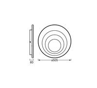 Plafoniera LED OSRAM ORBIS SPIRAL ROUND Ø 52 cm bianca up/down Osram