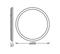 Plafoniera LED OSRAM ORBIS ULTRA SLIM, bianca, Ø 40 cm, dimmerabile Osram