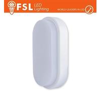 Plafoniera LED OVALE BIANCA 15W 3000K 55100200 IP54 - FLRE-W15W3K