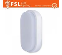 Plafoniera LED Ovale Bianca 15W 4000K IP54 Impermeabile Interno/Esterno