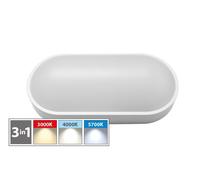 Plafoniera Led Ovale da Parete Luce Selezionabile 12 Watt 1202 Lumen