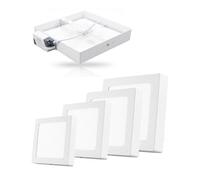 Plafoniera led pannello quadrato luce bianca calda naturale lampada 6 12 18 24 w