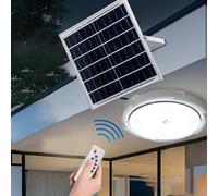 Plafoniera led pannello solare ricaricabile lampada 60 w luce bianca esterno