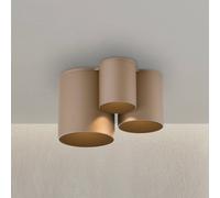 Plafoniera LED per il bagno PURE Point, bronzo, 18 cm, a 3 luci, IP44 Pure