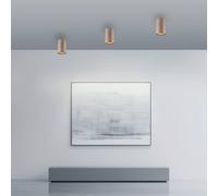 Plafoniera LED per il bagno PURE Point, color bronzo, Ø 6 cm, IP44 Pure