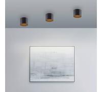 Plafoniera LED per il bagno PURE Point, nera, Ø 11 cm, IP44 Pure