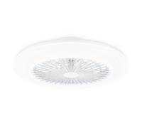 Plafoniera LED Philips e ventilatore da soffitto bianco