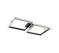 Plafoniera LED Plafoniera dimmerabile Luce da camera da letto Metallo nero CCT Memory B 104,8 cm