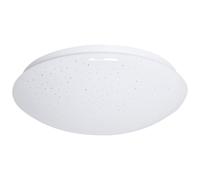 Plafoniera LED plafoniera lampada da sala da pranzo bianca con effetto stella a forma rotonda 33 cm, metallo plastica, 24W 1860lm 6500K, H 10,2 cm