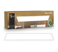 Plafoniera LED Plafoniera Pannello Piatto 4800lm Luce Indiretta IP44 98cm Bianco