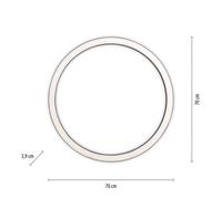 Plafoniera LED PURE Lines, Ø 70 cm, antracite, CCT, telecomando Pure