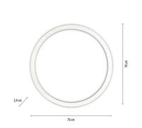 Plafoniera LED PURE Lines, Ø 70 cm, argento, CCT, telecomando Pure