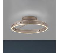 Plafoniera LED PURE Loop color bronzo, metallo Ø 60 cm CCT Pure