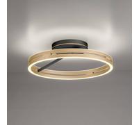Plafoniera LED PURE Loop ottone/nero metallo Ø 60 cm CCT Pure