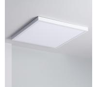 LEDKIA LIGHTING - Plafoniera LED Quadrata 48W | 3800 Lumen | Montaggio Facile | Risparmio Energetico | Uso Interno per Casa e Ufficio, 600x600 mm, 4000K Bianco Naturale, Alluminio