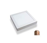 Plafoniera LED Quadrato 22x22 cm, 20W (Pack 5) Luce Naturale 4000k-4500k Superficie Luce a LED Sottile Per Soggiorno, Sala da Pranzo, Cucina, Ufficio ONSSI LED