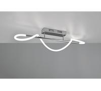 Reality LED Lampada da soffitto Argos R62361106, metallo cromato, plastica bianca, incl. LED 28 Watt, dimmer interruttore
