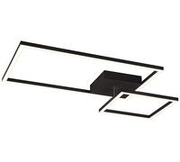 Plafoniera PADELLA LED con snodo ed intensità regolabile L.63cm nera R62642432