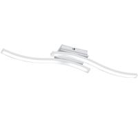 ROUTE PLAFONIERA LED 2 BACCHETTE ONDULATE BIANCA L. 54CM R62472131