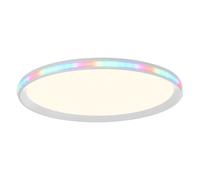 Plafoniera LED RGB con telecomando Lampada da soffitto CCT dimmerabile Luce da soggiorno cambia colore, bianca, 28W 2800Lm bianco caldo-freddo, DxH 45x6 cm