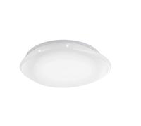 Plafoniera Contemporanea Sileras-Z Grande Led Acciaio Bianco