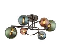 Plafoniera Lampadario Camera Letto Vetro Sfere Colorato Lampada da Cucina LED [EEK: F]
