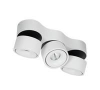Plafoniera LED 'Rotari' dimmerabile (Moderno) colore Bianco, in Alluminio ad es. Soggiorno & Sala da pranzo (3 luci, lampadina inclusa) di Arcchio | lampada LED, plafoniera LED, plafoniera
