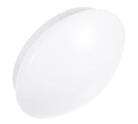 Plafoniera LED Rotonda Base in Ferro e Copertura PC Bianca | Diffusione Morbida, Smontaggio Semplice, Finitura Contemporanea, per Camera da Letto e Corridoio
