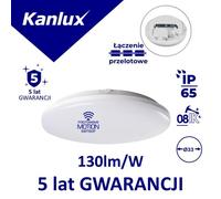 Plafoniera LED rotonda con sensore microonde STIVI 35003