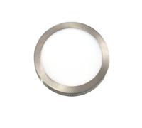 Plafoniera LED rotonda JANDEI acciaio 6000K Ø175mm diffusore alluminio